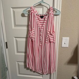 Sleeveless striped top